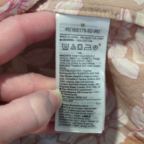 Gap Tie Waist Floral Sleeveless Midi Dress - Picture 8 of 11